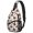 Thanksgiving Turkey Fruit Plate Maple Leaf, variant on Thanksgiving Turkey Fruit Plate Maple Leaf Sling Backpack, Unisex Daily Travel Sling Pack with Side Mesh Pockets, Adjustable Ambidextrous Strap Gift Ideas for Hiking Cycling Walking