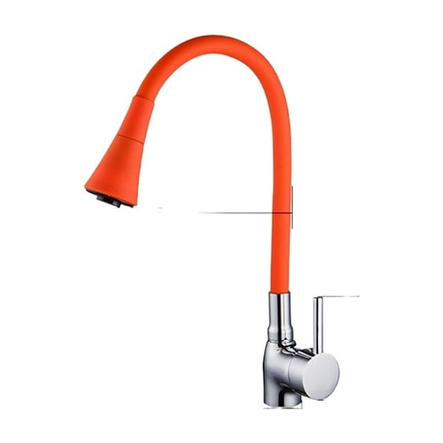 Kitchen Faucet Colorful Universal Tube Extension Silicone Rubber Tube, Two-Speed Spray Hot And Cold Water Kitchen Sink Faucet ,Easy to Install