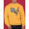 thumbnail image 2 of Rooster Sweatshirt Men -SPIdeals Designs, Male Medium, 2 of 4