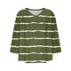 thumbnail image 5 of mfyjkho Tops Para Hacer Ejercicio Para Mujer, Camiseta Holgada Con Cuello En V, Mangas Tres Cuartos Y Mangas 3/4 Para Mujer Tops Para Hacer Ejercicio L, 5 of 6