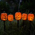 thumbnail image 2 of luces solares de suelo con forma de calabaza de Halloween, decoraciones de calabaza, decoración exterior para patio y jardín de Halloween, luces de suelo de Halloween, luces fantasma, 2 of 7