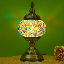 Handcrafted Mosaic Table Lamp with Stunning Turkish Moroccan Design for Home Décor
