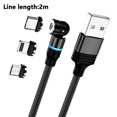 thumbnail image 1 of 3 pcs USB Magnetic Charging Cable - Durable Nylon Braided Cord - Charges Android, Samsung Phones or iProducts Fast - Fits All Mic, 1 of 9