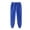 B-Blue, variant on Male Hop Pants Casual Solid Color Track Lace Up Workout Pants With Pocket 2 Pcs