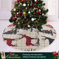 thumbnail image 3 of Yayeee Christmas Tree Skirt 47 inches for Xmas Tree Holiday Party Decoration, Red Deer, 3 of 6