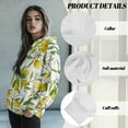 thumbnail image 6 of SCRAWLGOD Lemon Hoddie for Women Oversized Pullover Sweatshirt for Women Graphic with Long Sleeves Ladies Hooded Sweaters Size S Soft Active Wear Hoodies for Women Sports, 6 of 7