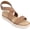 Tan, variant on Collection Womens Havalee Tru Comfort Foam Buckle Platform Sandals