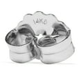 thumbnail image 2 of Single Earring Back Replacement |14K Solid White Gold | Threaded Push on-Screw off |Quality Die Struck | Post Size .0375" | 1 Piece | Everyday Elegance, 2 of 4