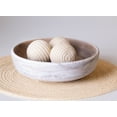 thumbnail image 6 of BIDK Home Round Wooden Decorative Bowls - 17" - White - Set of 2, 6 of 9