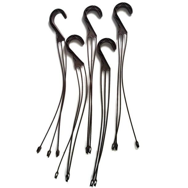 Replacement 3 Strand Plastic Hangers for 10" Hanging Baskets Brown