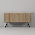 thumbnail image 3 of Fairfield 60 in W x 20 in D Rustic Acacia Double Bath Vanity and Cultured Marble Top, 3 of 8