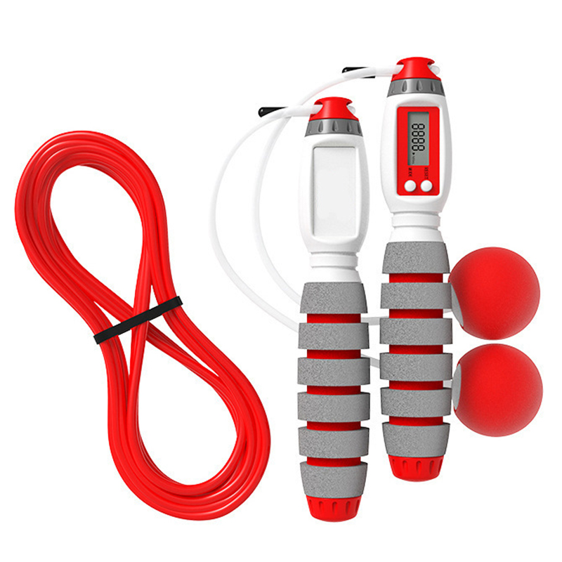 Jump Rope Electronic Counting Skipping Rope Adjustable Transparent