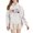 White, variant on NinXxx Women's DOD IS GOOD Long Sleeve Hooded Pullover Hoodie Grey XL