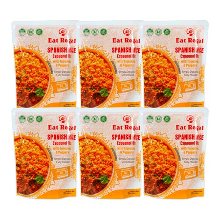 Eat Regal Ready to Eat Spanish Rice with Tomatoes and Peppers (8.8 oz.  Pack of 6)