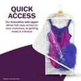 thumbnail image 3 of Bolsas para ropa Dream Duffel, transparentes, paquete de 3, regulares con bolsillos, 3 of 6