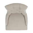 thumbnail image 5 of SAFAVIEH Abby Contemporary Linen Solid Dining Side Chair, Taupe (Set of 2), 5 of 7