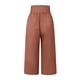 thumbnail image 4 of Pantalones Elásticos de la Cintura para las Mujeres de Verano Sólido Casual con Bolsillos Saliendo Capris Longitud, Capris de las Mujeres para el Verano, 4 of 5