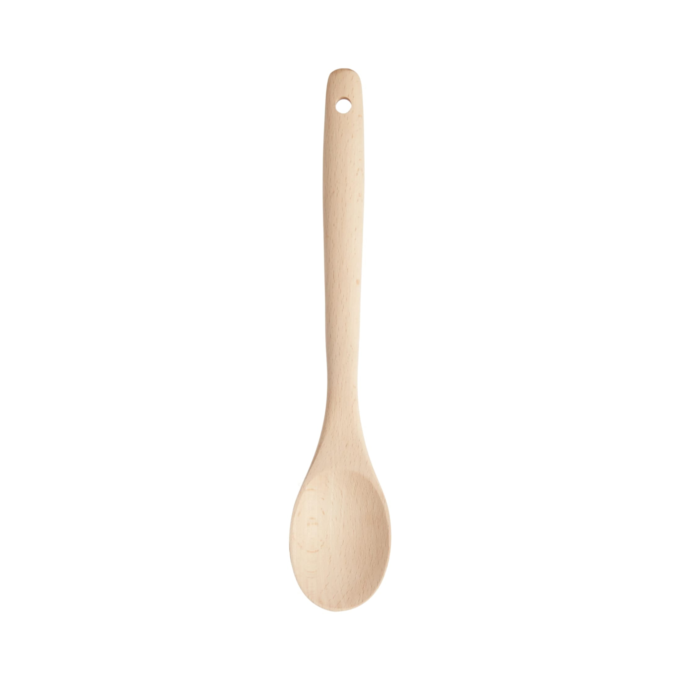 (4 pack) GoodCook Pro 13-Inch Wooden Basting Spoon for Stirring, Mixing, and Basting