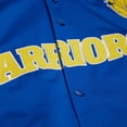 thumbnail image 4 of Unisex Mitchell & Ness Royal Golden State Warriors Vintage Team Origins Satin Full-Snap Jacket, 4 of 7