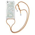 thumbnail image 3 of Funda FOXDOCK para iPhone SE con Cuerda Ajustable, Brillo Líquido, Protección Antigolpes y Lente – Ideal para Regalo, 3 of 6