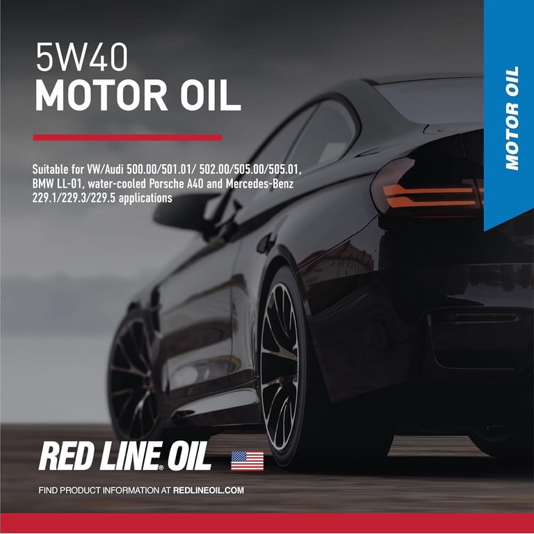 Redline Engine Diesel 15405 5W40 Synthetic Motor Oil, Gallon