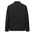 thumbnail image 3 of Winter Business Casual Men's Lapel Jacket - Fleece Jacket, 3 of 4
