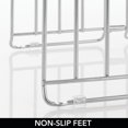 thumbnail image 4 of mDesign Metal Wire Pot/Pan Organizer Rack for Kitchen, 8 Slots - Chrome, 4 of 8