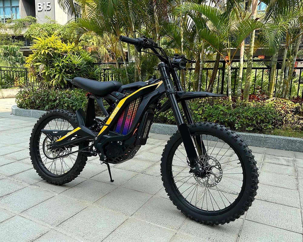 Freego Natkie N1 All-Terrain Electric Motorcycle Bike, Electric Dirt Bike 8000W(Peak) Mid-Mounted Motor 72V/30AH Removable Battery, Max Speed 50MPH/75Miles Off Road Electric Mountain Bike