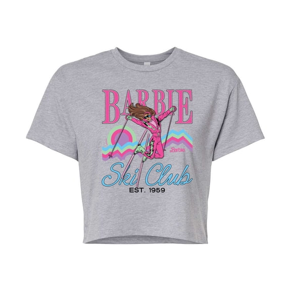 Barbie - Ski Club - Juniors Cropped Graphic T-Shirt