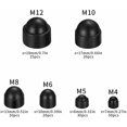 thumbnail image 2 of Protection Caps for Hexagon Shaped Screws, Non-Toxic Aging Resistant Bolt Covers Screw Caps, Plastic Acorn Dome Protection, Suitable for Machinery Furniture Vehicles, 2 of 5