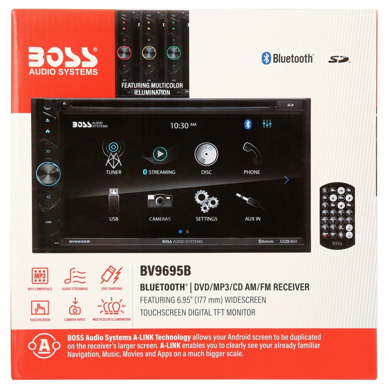 BOSS Audio Systems BV9695B Automotive Bluetooth Music Head Unit