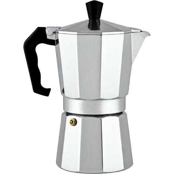 Stovetop Espresso Coffee Maker, Brews up to 3 Servings