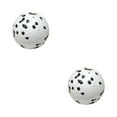 thumbnail image 1 of Methold Pelotas de juguete ETPU fáciles de masticar resistentes a mordeduras para el cuidado de mascotas, productos interactivos para Blanco negro 7cm 2piezas, 1 of 6