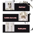 thumbnail image 3 of JZROCKER CreepySkeleton Figurine Miniature Skeleton Models with Rope for Haunted House For Halloween, 3 of 11