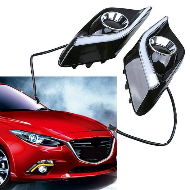 ZS Daytime Running Light For Mazda 3 Auto Fog Lamp DRL -