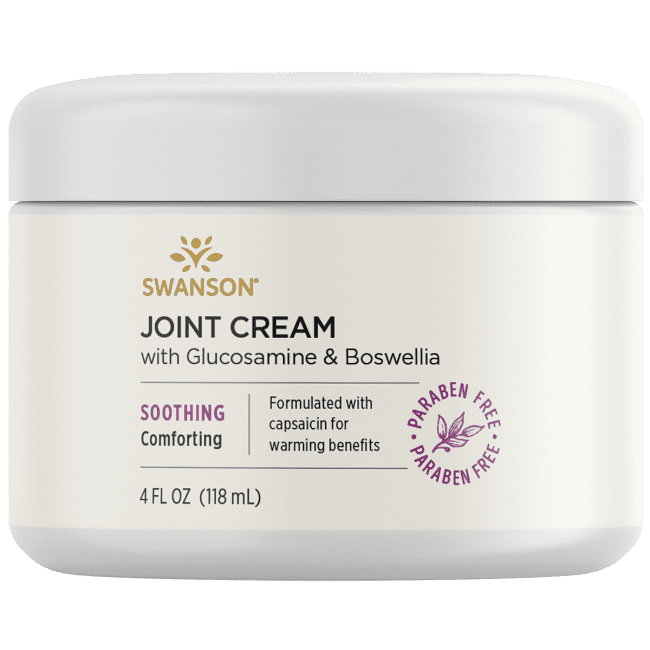 Swanson Joint Cream with Glucosamine & Boswellia 4 fl oz Cream