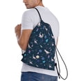 thumbnail image 4 of Yiaed Space Dinosaur Print Drawstring Bags Drawstring Backpack Bulk String Back Pack Gym Sport Bag-Medium, 4 of 5