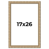 17x26 Frame Silver Real Wood Picture Frame Width 1.5 inches | Interior Frame Depth 0.5 inches |