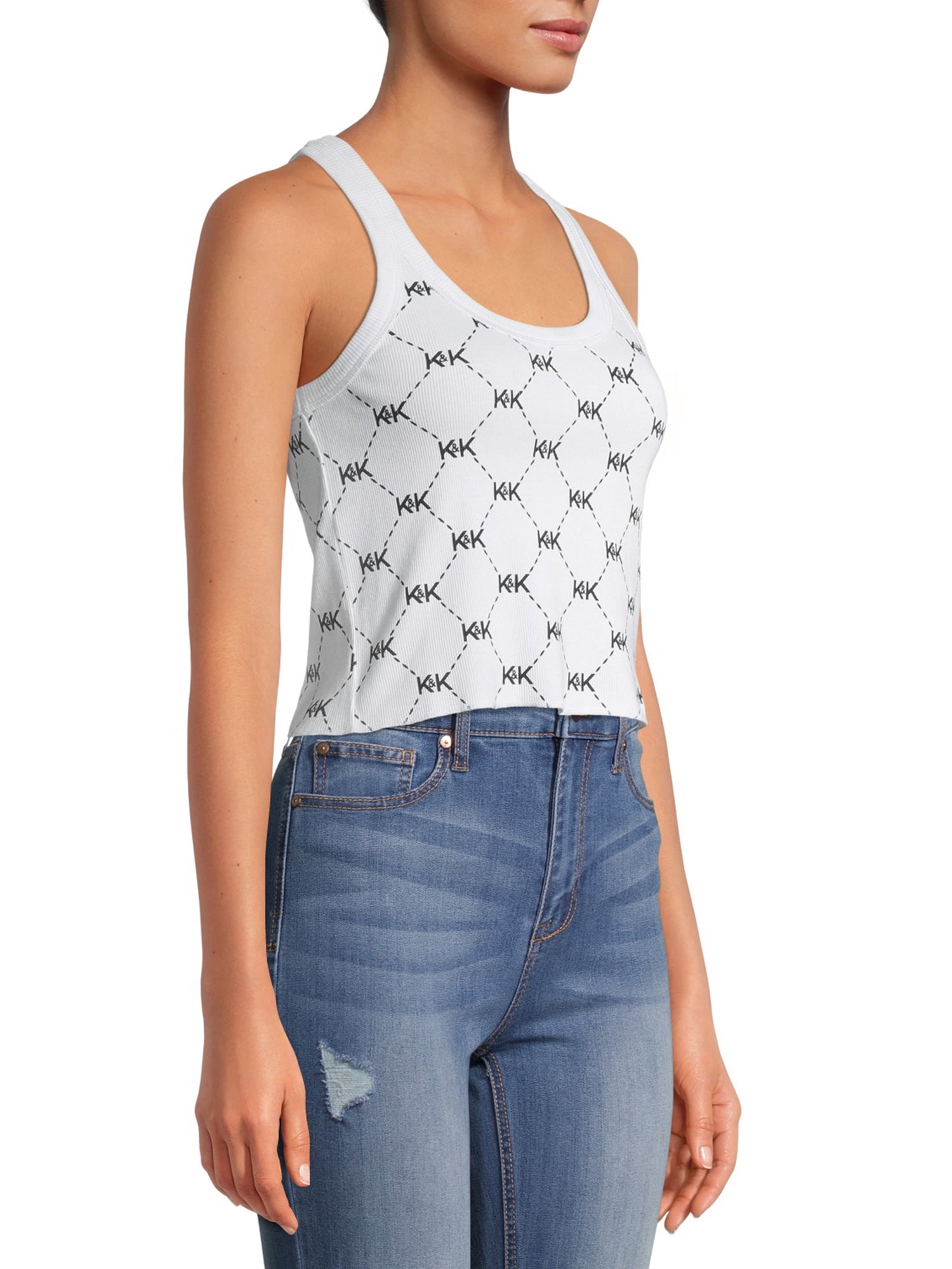 Kendall + Kylie Junior' Cropped Ribbed Layering Tank Top
