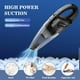thumbnail image 2 of Aspiradora portátil inalámbrica para coche, de mano, de alta potencia, para seco y húmedo, recargable por USB, ligera, con bolsa de 0,45 l de capacidad, para coche, escaleras y pelo de mascotas (negr, 2 of 5