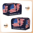 thumbnail image 3 of Balery Memorial Day Pattern Oven Cover Kitchen Bread Machine Protector, 2 Slice Toaster Cover for Home, Anti Dust Fingerprint Coaster Cover, 3 of 7