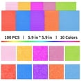 thumbnail image 4 of MasteelfCA 100 Sheets Origami Iridescent Papers Glitter DIY Craft Paper Handcraft Paper Colorful Glitter Paper, 4 of 8