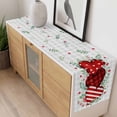 thumbnail image 4 of Valentine's Day Table Runner 36 Inches Long Farmhouse Dress Scarves, Red Striped Love Eucalyptus Grey Plaid Dining Tablerunner for Coffee Table/Kitchen Island/Party Décor, Small 13" x 36", 4 of 8