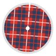 thumbnail image 1 of Faldas para árbol de Navidad a cuadros de 48 pulgadas, tapete para árbol de Navidad para fiestas de invierno, falda para árbol de Navidad para decoraciones navideñas rústicas, 1 of 1