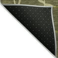 thumbnail image 3 of 3' X 5' Olive Green And Dark Green Abstract Washable Indoor Outdoor Area Rug, 3 of 5