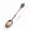 C, variant on Retro Zinc Alloy Coffee Spoon Ice Cream Spoon Jam Spoon Carved Dessert Spoon - 1pc Vintage Tableware for Home Kitchen Dining