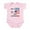 Petal Pink, variant on CafePress - Half Greek Half American Body Suit - Baby Light Bodysuit, Size Newborn - 24 Months