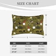 thumbnail image 3 of Plush Throw Pillow Covers, Gnomes Playing in the Garden Pillow Cases with Invisible Zipper, Breathable Microfiber Pillow Cases Standard Size for Sleeping Bedroom Sofa Living Room 16x24, 3 of 5