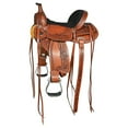 thumbnail image 2 of ZI COMFYTACK Western Horse Barrel Racing Trail Pleasure American Leather Saddle With Tack Set Brown, 2 of 8