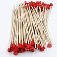 thumbnail image 4 of Duslogis 100 Pieces 6Inch Rock Candy Sticks with Heart-Shaped Wooden Sticks Wood Cake Sticks Drink Stirrer Sticks for Lollipop Coffee Appetizer Skewers (Red), 4 of 7